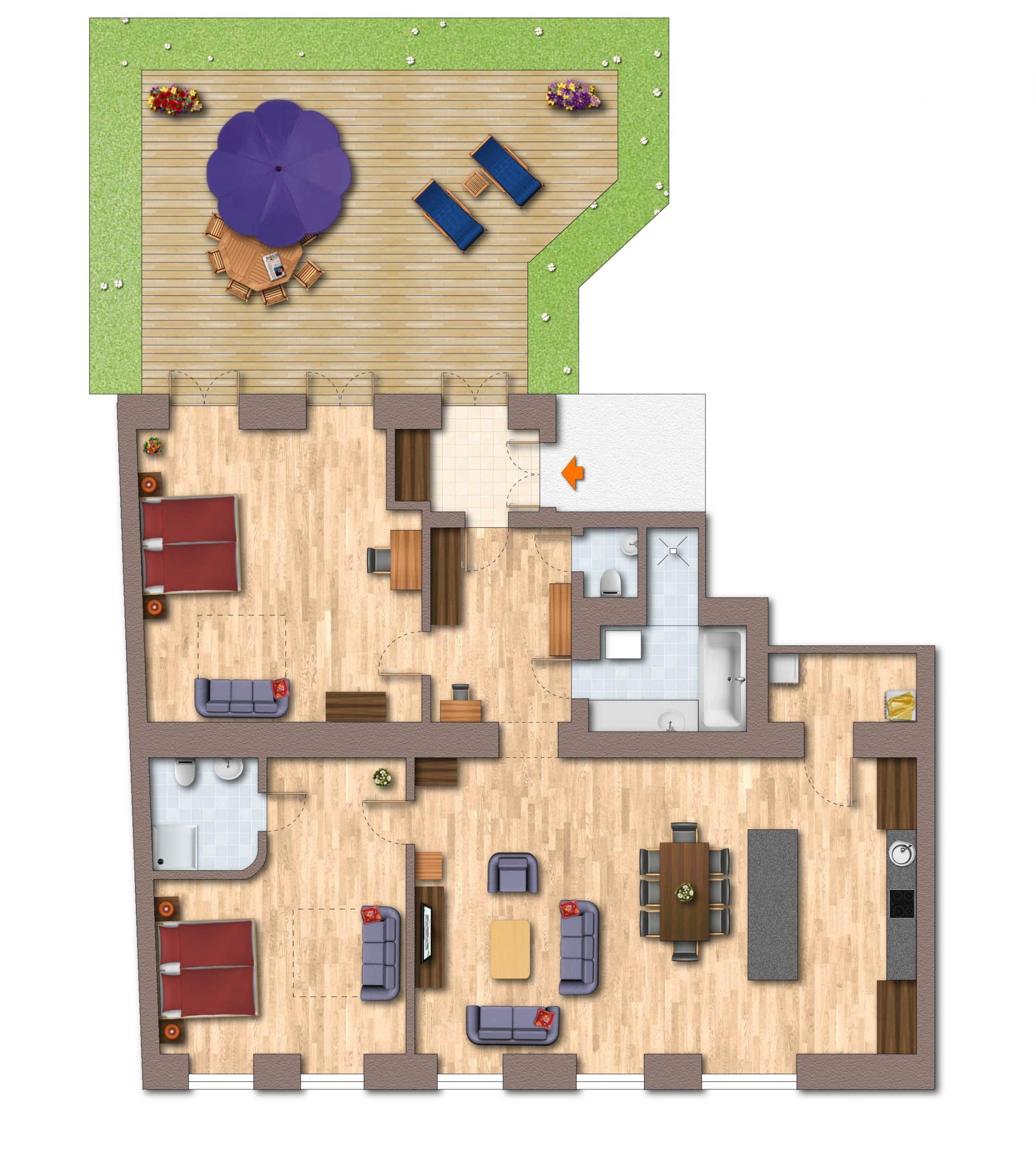 Apartment 9 Ground plan