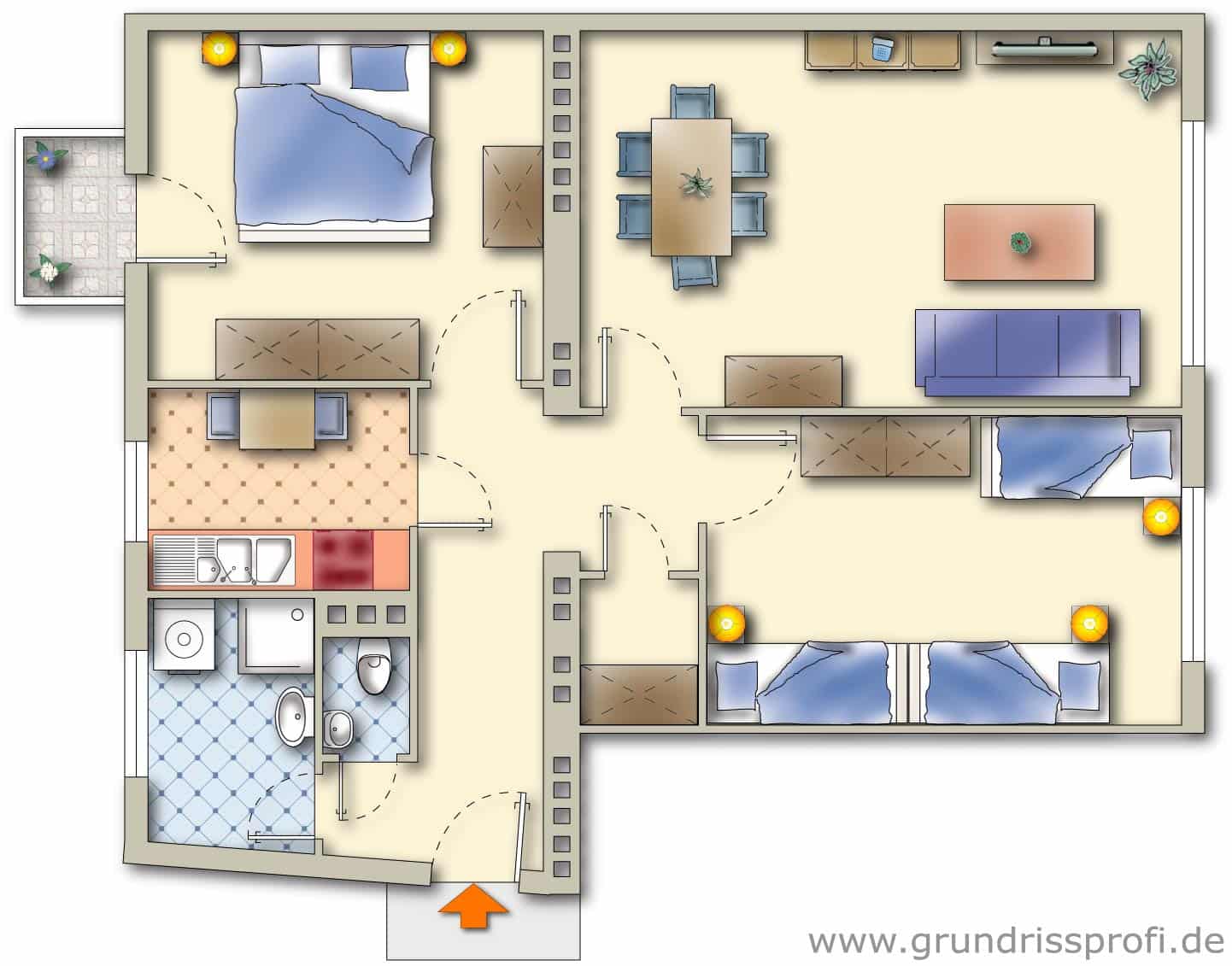 Apartment F21/7 ground plan