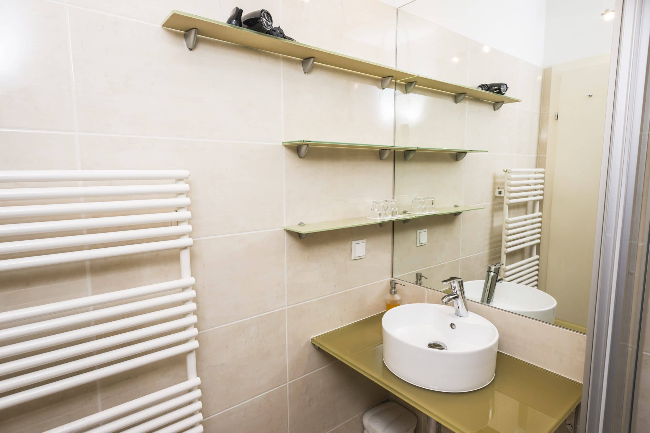 Apartment 6 Bathroom with heated towel rail