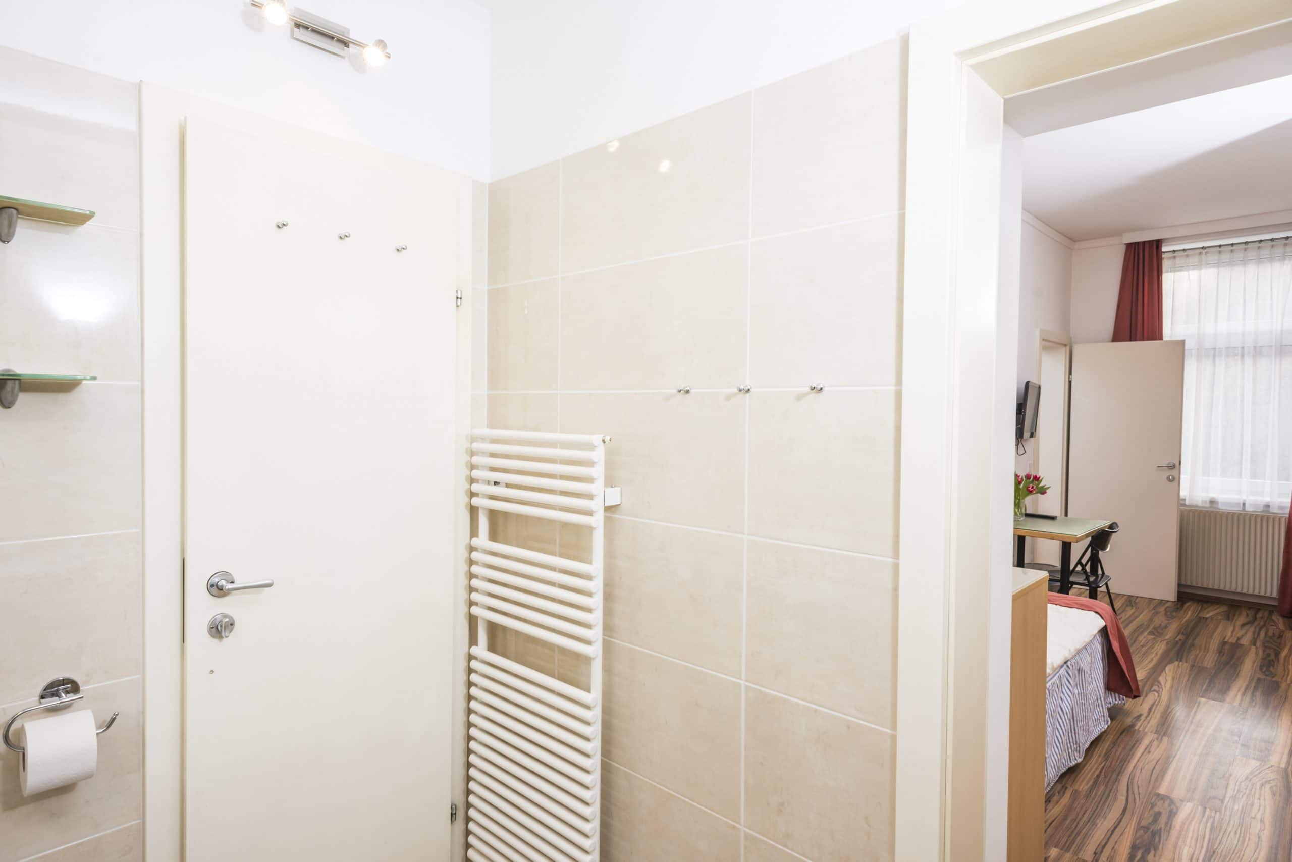 Apartment 7 Bathroom with heated towel rail